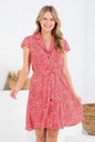 Vintage Floral Print Dress