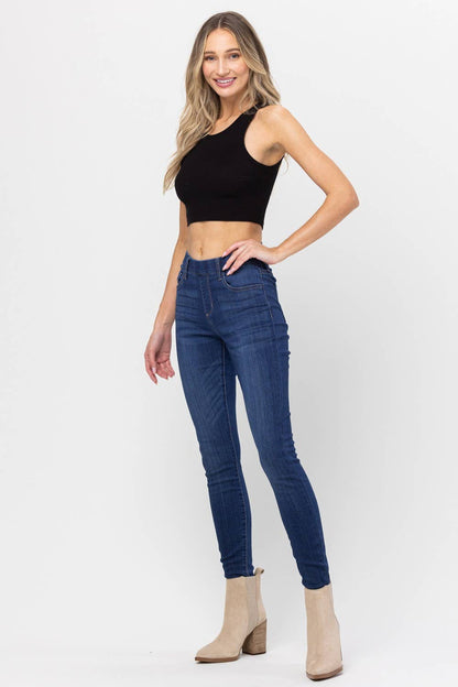 PLUS Jeans Jelly Mid Rise Pull On Skinny