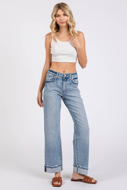JEANS: SUPER SOFT TOUCH LOW RISE COMFORT BAGGY STRAIGHT